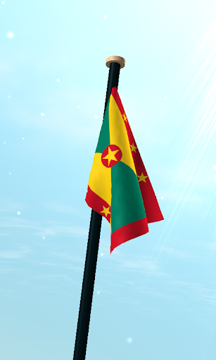 Grenada Flag 3D Live Wallpaper Screen 3