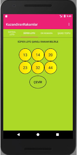 Loto Kazandıran Rakamlar Screenshot 2 - AppWisp.com