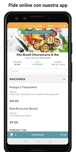 Android application Vila Brasil screenshort