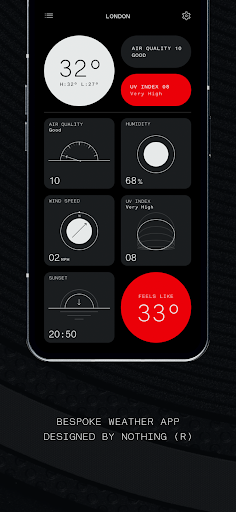 Screenshot of Nothing Weather