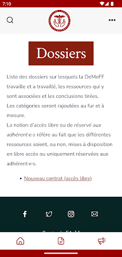 DeMeFF: Informer les MSF Screen 3