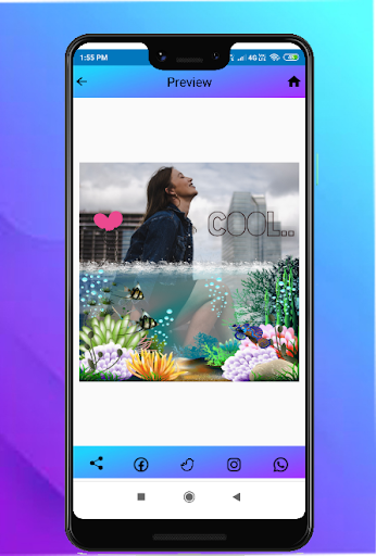 3D Water Photo Frame Editor
