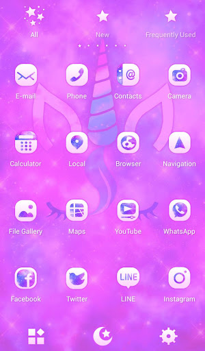 Unicorn Silhouette Theme Screen 3