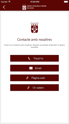 Android application Gremi d'Hostaleria del Bages screenshort