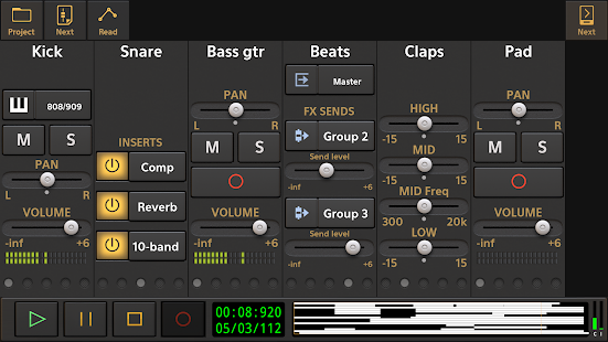 Captura de pantalla de Audio Evolution Mobile Studio