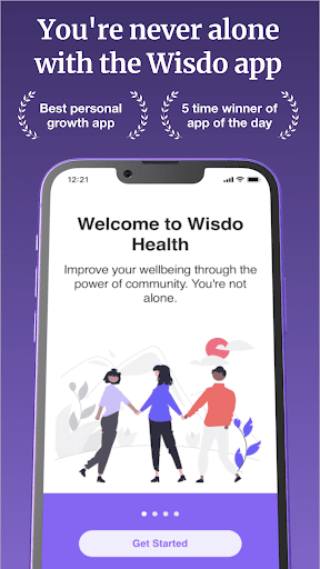 Android application Wisdo: Mental Health & Support screenshort
