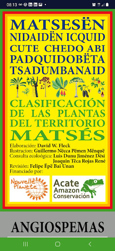 Taxonomía de Plantas Matsés Screen 2