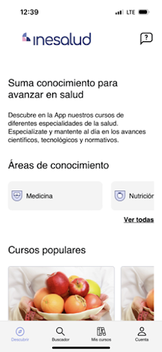 Android application INESALUD screenshort