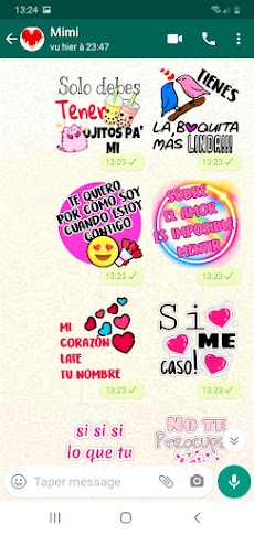 Stickers de amor y Piropos para WhatsApp  GIFのおすすめ画像4