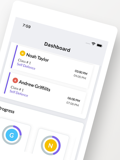 Screenshot of Schedule Flow - Track Students