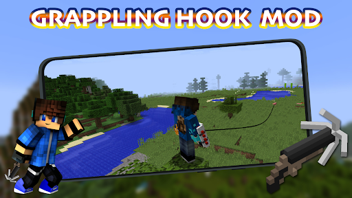 Grappling Hook Mod for MCPE 2
