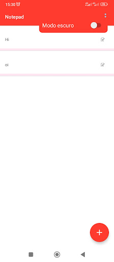 Notepad Screen 3