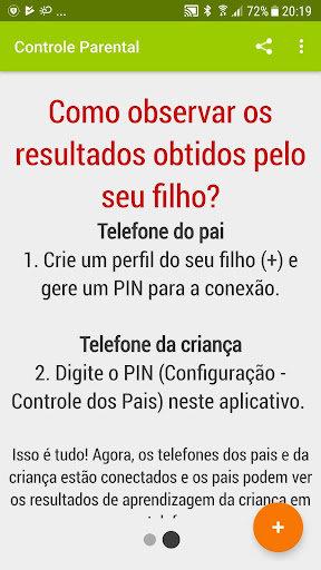 Visualização do aplicativo