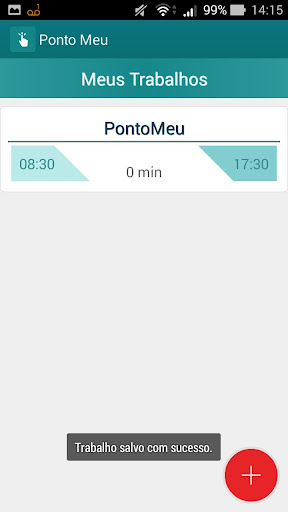 Android application PontoMeu screenshort