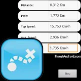 Quick GPS distance meter free icon