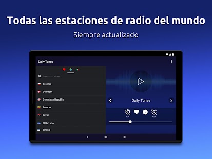 Daily Tunes - Radios mundiales Screenshot