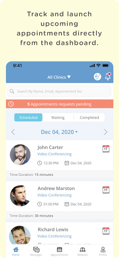 Android application Teledentix Provider screenshort