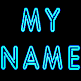 3D My Name Neon Live Wallpaper icon