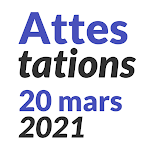 Cover Image of Download Confinement Couvre-feu 20 Mars 2021 - Attestation 8.1 APK