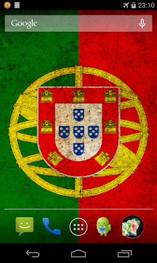 Android application Flag of Portugal 3D Wallpapers screenshort
