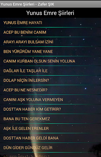 Yunus Emre Şiirleri