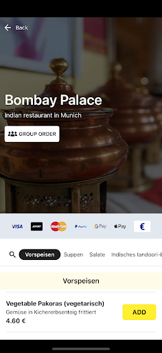 Bombay Palace Screen 2