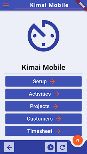 Android application Kimai: Time Tracking screenshort