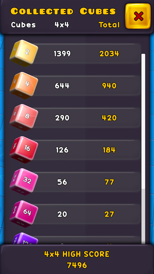 #3. Cubes 2048 (Android) Av: 3d Rabbit