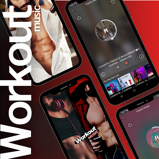 Android application Workout Music App screenshort
