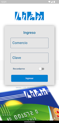 Android application Tarjeta Lien Comercios screenshort