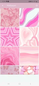 Papier peint esthétique rose