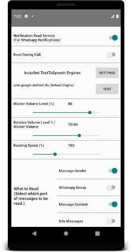 Android application Notification Reader screenshort