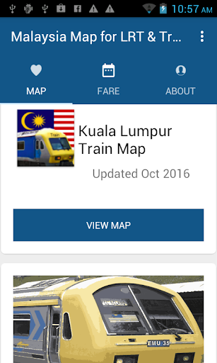 Malaysia Map for LRT  Train