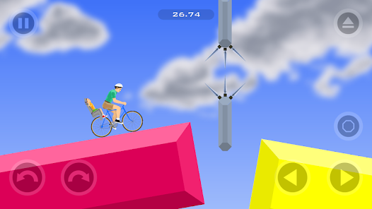 how to play online levels of happy wheels on Android 