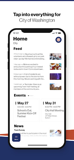 Android application City of Washington screenshort