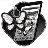 Black Silver Butterfly icon