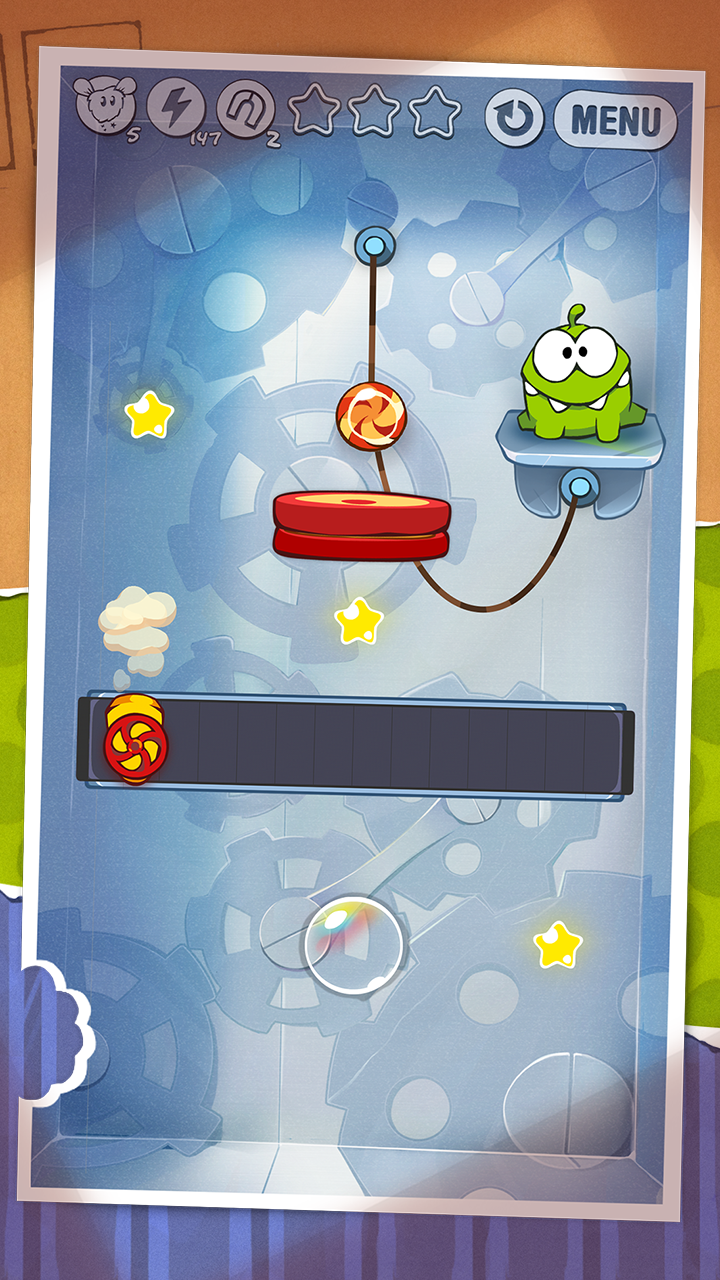 Android application Cut the Rope screenshort