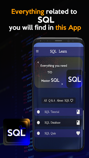 Android application SQL Learn screenshort