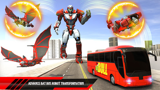 juegos de robot bat bus