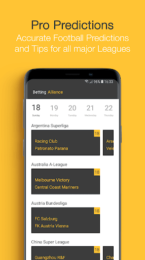 Betting Alliance Predictions Screen 3
