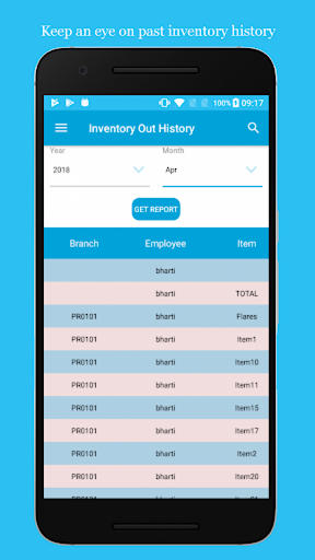 Android application EZPEST Inventory screenshort