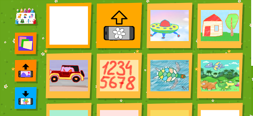 Screenshot of Busy Kids! Coloring pages book