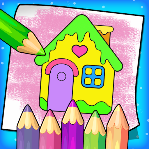 Glitter House Colouring Book Download on Windows