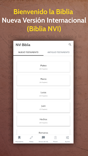 Android application Santa Biblia NVI en español screenshort