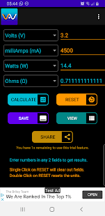 Volt Amp Watt Calculator Varies with device APK screenshots 2