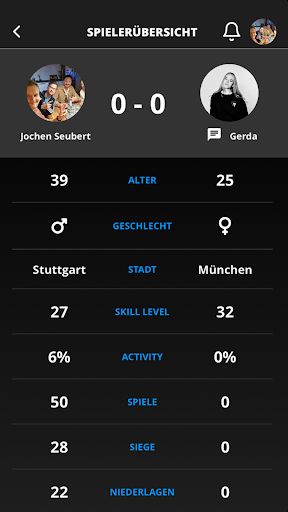 TRUEPLAY Tennis App Screen 3