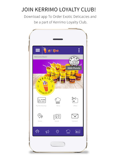 Android application Kerrimo Loyalty Club screenshort