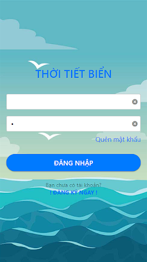 Android application Thời tiết biển screenshort