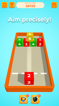 Chain Cube: 2048 3D merge game - Screenshot 2