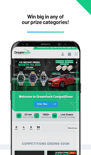 Android application Dreamtech Competitions screenshort